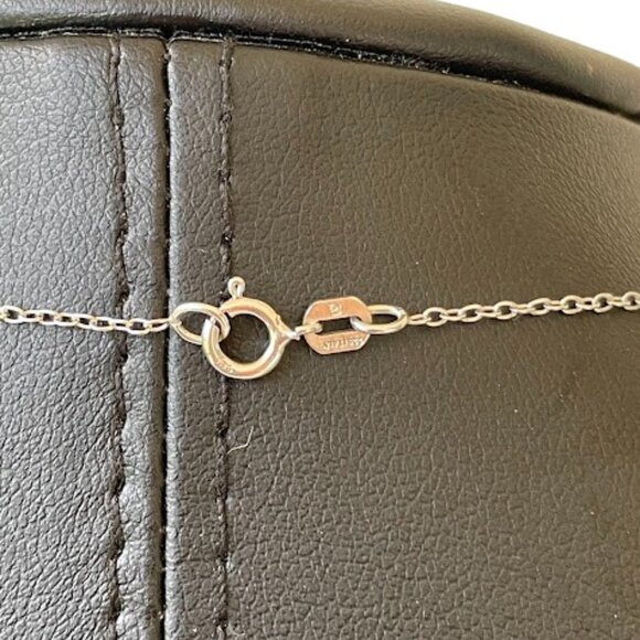 COPY - ROSS SIMONS 925 Sterling Silver CZ Round Eternity Circle Pendant Necklac… - Picture 4 of 7